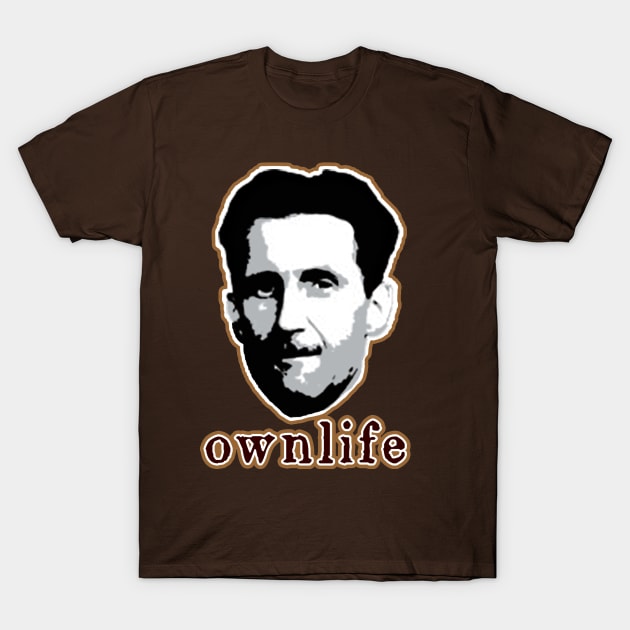 GEORGE ORWELL OWNLIFE 1984 NOVEL DESIGN T-Shirt by FrenkMelk